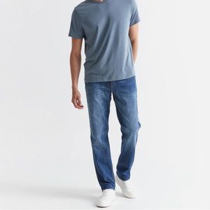 NWT DUER Performance Denim Athletic Straight, sz 32x34